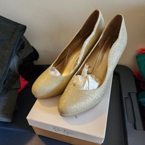 Women glittered size 13 shoes